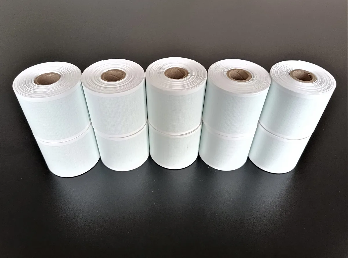 PAPEL TERMOSENSÍVEL P/ ECG TITB 48mm x 30m - PACOTE COM 10 ROLOS