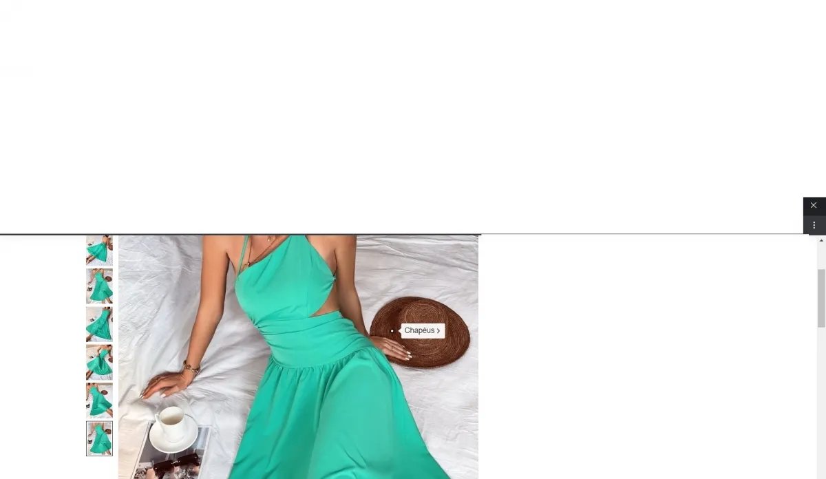 Vestido de cabresto criss cross amarrado sem costas