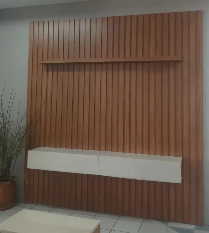 Painel Ripado 2.20 com Kit Gaveta + Módulo  0.5m largura 2,50 Imagem