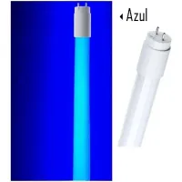 Lampada Tubular Led 18W 120cm T8 Bivolt Azul - Foto 2