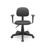 Cadeira Secretária Plus Slim com Braços Reguláveis - Foto 6