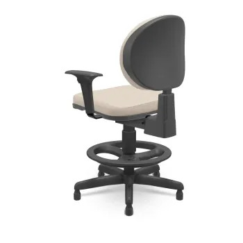  Cadeira Multiregulável NR17 Caixa Operativa Plus Executiva Encosto Regulável e Braços Regulaveis  - Foto 2