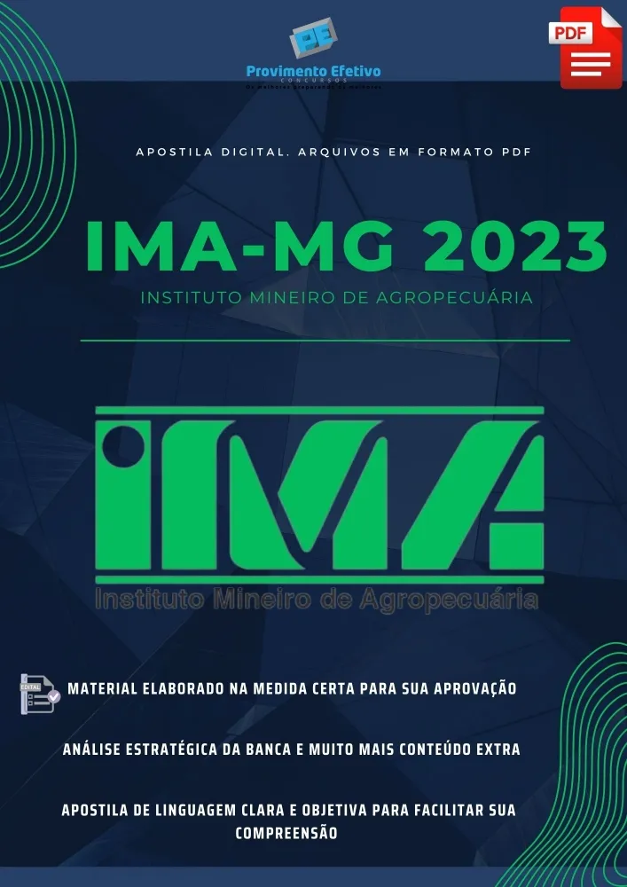 Apostila IMA MG Engenheiro Agrônomo Ano 2023 Imagem