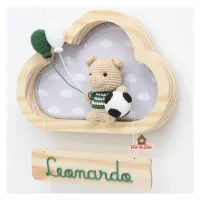 Porquinho - Futebol - Nuvem P - Porta Maternidade - Foto 6