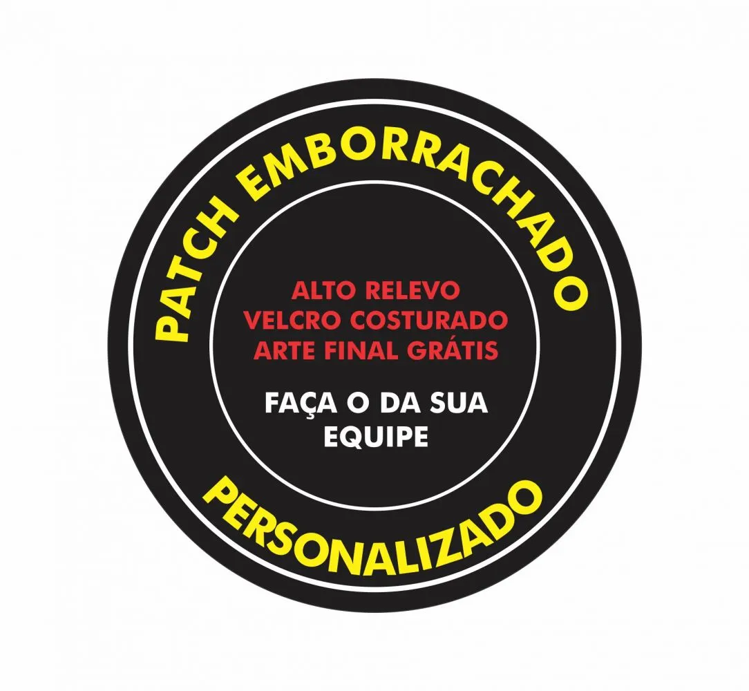 Patch Emborrachado personalizado 20 unidades