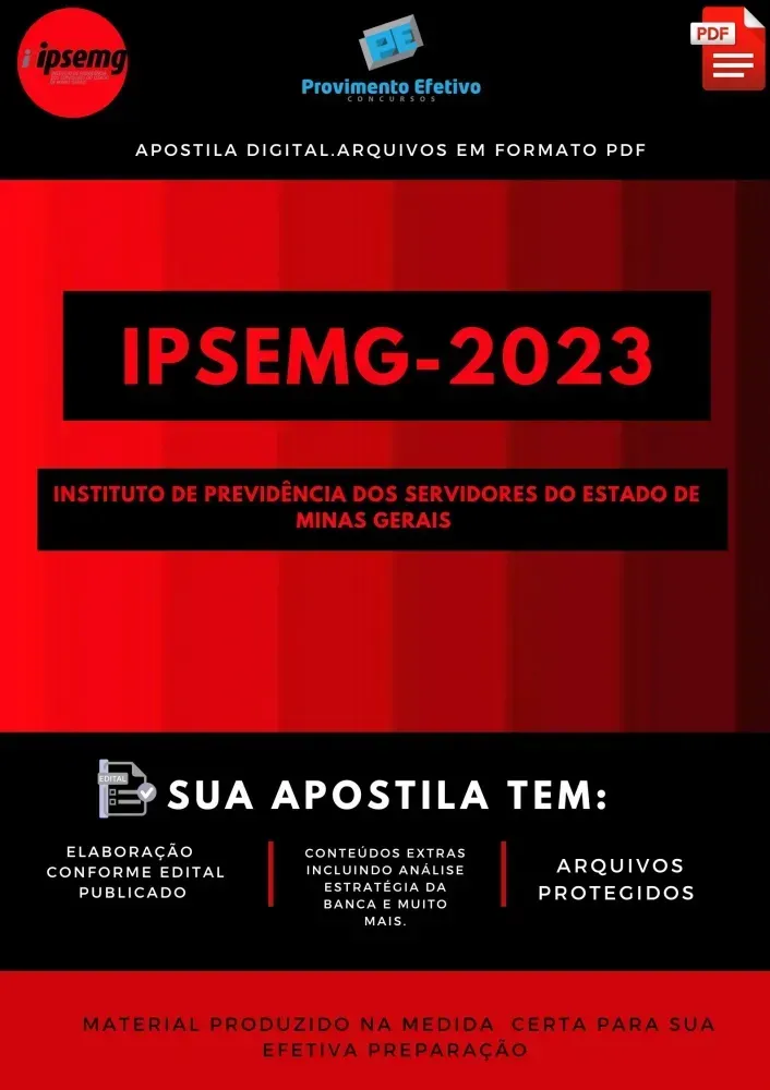 Apostila IPSEMG Fonoaudiologia Analista 2023 Imagem