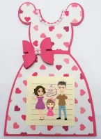 G1.293 Gabarito de Moldes em MDF Vestido Doce - Porta Recado - Foto 3