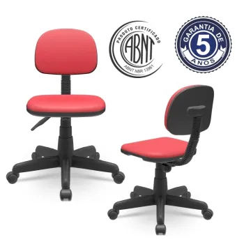 Cadeira  Operativa Secretária Plus Slim Base Giratória