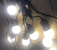 Varal De Luzes Festao com emenda 5 Metros com 10 Lampadas Led blindado aprova dagua - Foto 7