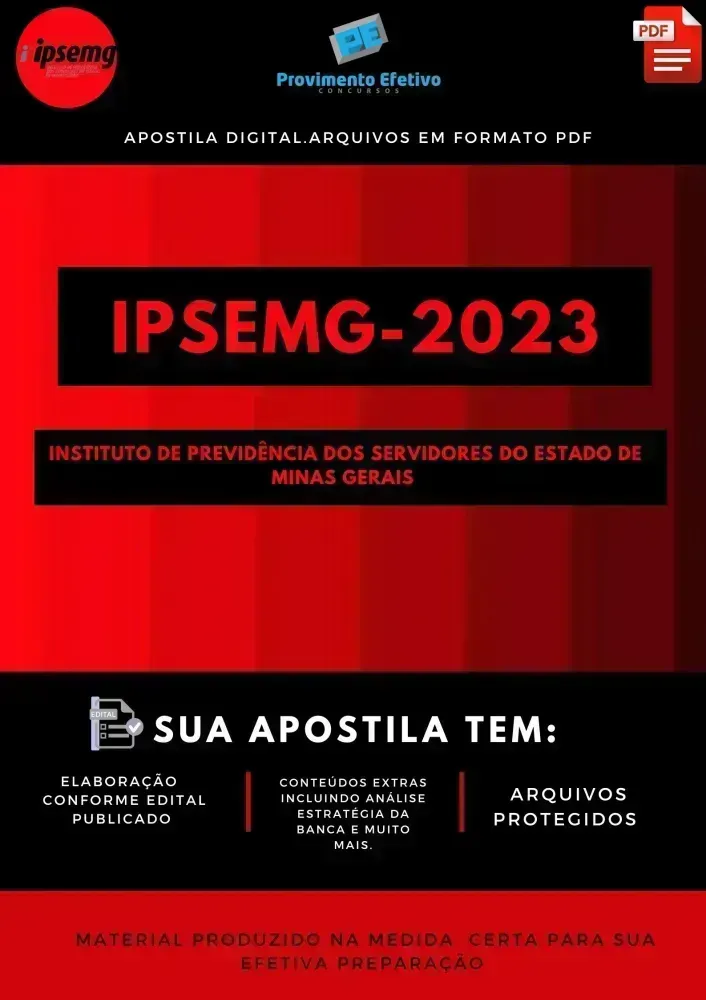 Apostila IPSEMG Estatística Analista 2023 Imagem