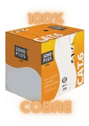Furukawa Soho Cabos De Rede Cat6 4 Pares - Cabo de Internet RJ45 PC Rolo 305 metros Caixa 