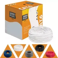 Furukawa Soho Cabos De Rede Cat6 4 Pares - Cabo de Internet RJ45 PC Rolo 305 metros Caixa  - Foto 6