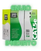 Soho Furukawa Cabos De Rede Cat5 4 Pares - Cabo de Internet RJ45 PC Rolo 305 metros Caixa  - Foto 5