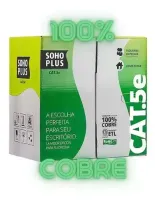Soho Furukawa Cabos De Rede Cat5 4 Pares - Cabo de Internet RJ45 PC Rolo 305 metros Caixa  - Foto 8