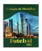 Álbum Completo Futebol 2022 - Com 37 medalhas - Com pequeno defeito no álbum - Foto 4