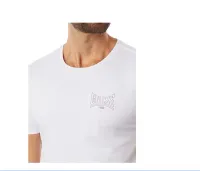 Camiseta Guess  Logo Silk  Manga Curta  Masculino – Branca - Foto 3