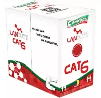 Condutti Cabos De Rede Cat6 4 Pares - Cabo de Internet RJ45 PC Rolo 305 metros Caixa 