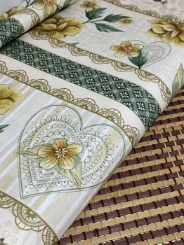 TECIDO TRICOLINE FLORAL DIGITAL campestre ref.01