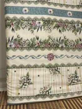  TECIDO TRICOLINE FLORAL DIGITAL campestre ref.02 - Foto 2