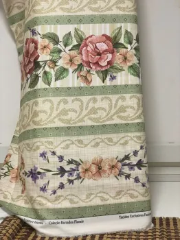  TECIDO TRICOLINE FLORAL DIGITAL campestre ref.04 - Foto 2