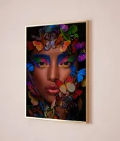 Quadro Mulher Borboleta - Foto 2