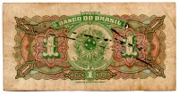 C001 - 1 Cruzeiro (1 Mil Réis Reaproveitada no Cruzeiro) - Assinada a mão / Autografada -  1° Estampa - Série 302 - Campos Salles - Data: 1944 - BC - Foto 2