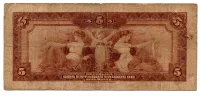 .R100b - 5 Mil Réis - 19° Estampa - Série 284 - Asinada a Mão / Autografada - Barão do Rio Branco - Data: 1936 - R - Foto 2