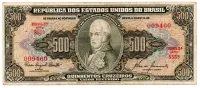 C103 - 500 Cruzeiros - 2° Estampa - Série 991 - Dom João VI - Data: 1960 - MBC