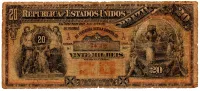 .R111 - 20 Mil Réis - 8° Estampa - Série 26 - A - Data: 1890 - R