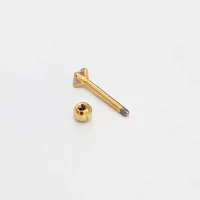 Micro Bell Aço Banho de Ouro com pedra C04  BNH16 - Foto 2