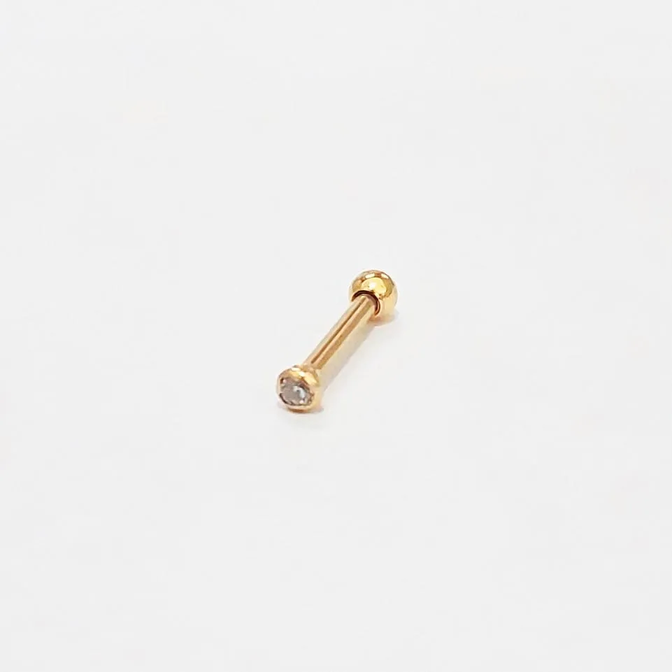 Micro Piercing Aço Banho de Ouro 1.2mm C61/C62 BNH06
