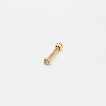 Micro Piercing Aço Banho de Ouro 1.2mm C61/C62 BNH06