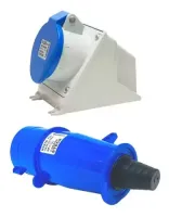 SteckTomada Sobrepor Newkon 2p+t 32a 200/250v 6h Az Ip44