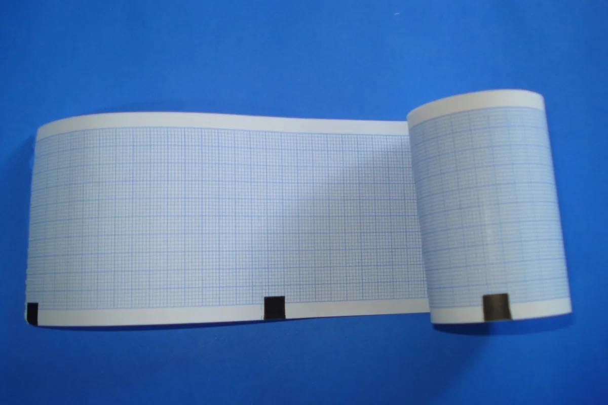 PAPEL TERMOSENSÍVEL P/ ECG TITB 60mm x 15m - PACOTE COM 10 ROLOS Imagem