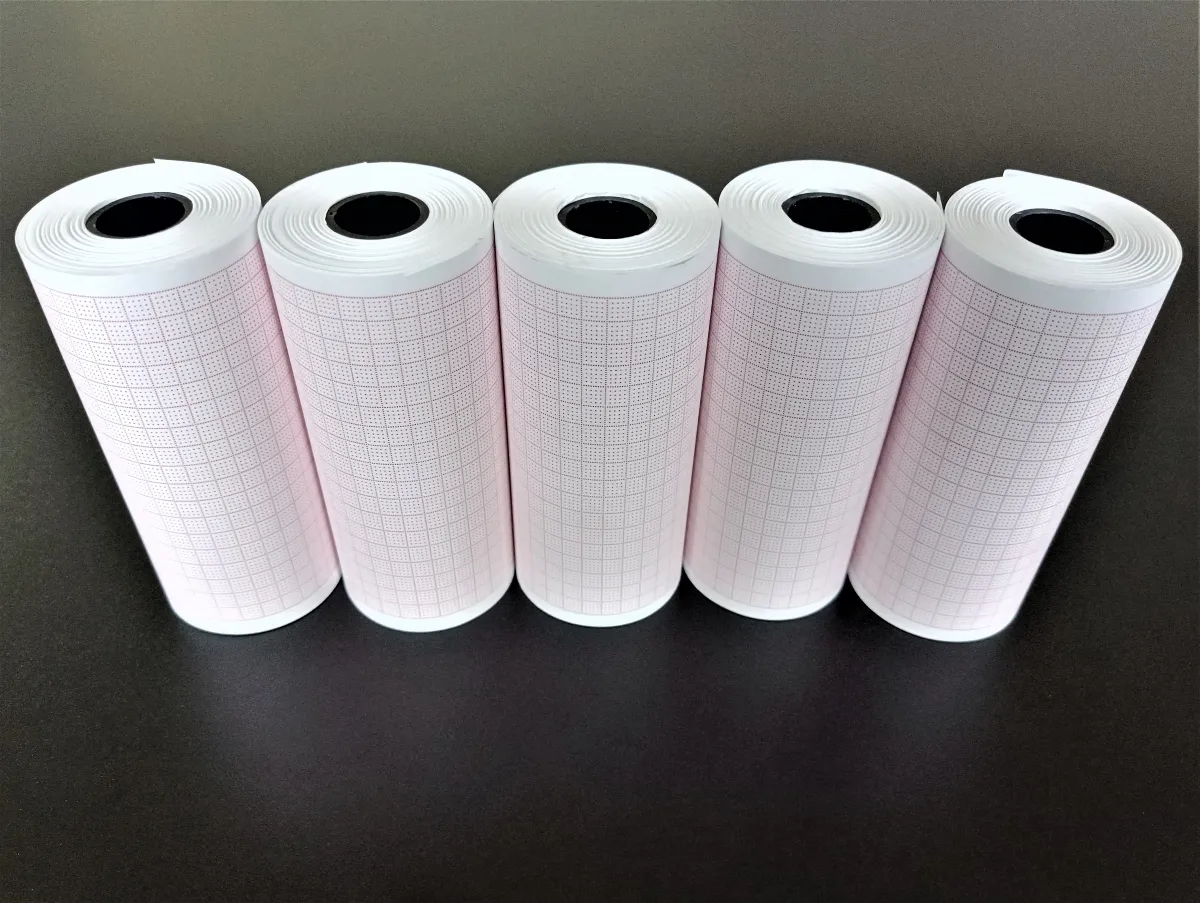 PAPEL TERMOSENSÍVEL P/ ECG TITB 100mm x 20m - PACOTE COM 10 ROLOS Imagem