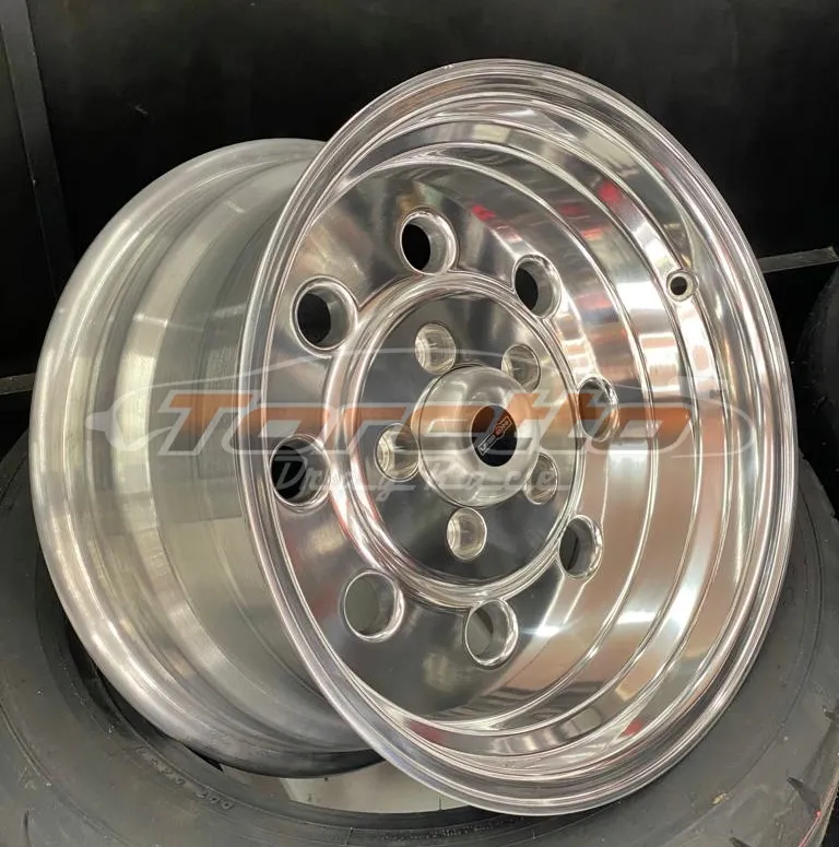 Rodas SPORT LITE POLIDA Aro 15 Tala 8  5X114  - VISION WHEEL(PAR) (FRETE A COBRAR NO DESTINO)