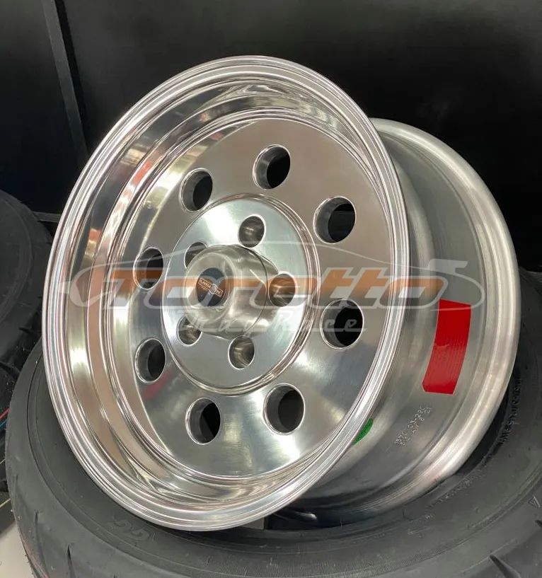 Rodas SPORT LITE POLIDA Aro 15 Tala 7  5X114  - VISION WHEEL(PAR) (FRETE A COBRAR NO DESTINO)