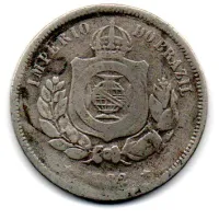 1882 - 100 Réis - Moeda Brasil Império