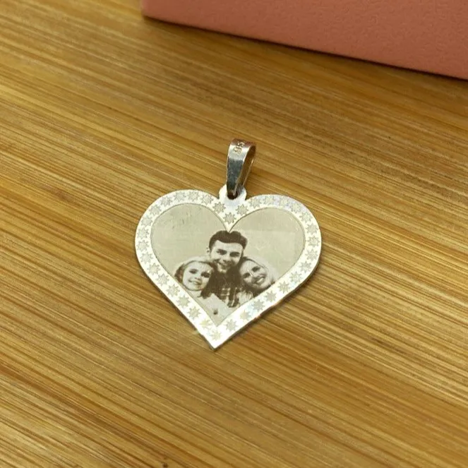 Pingente de Prata Personalizado - Fotogravação - PIG182