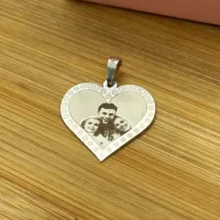 Pingente de Prata Personalizado - Fotogravação - PIG182 - Foto 2