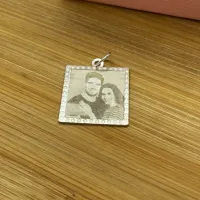 Pingente de Prata Personalizado - Fotogravação - PIG185 - Foto 2