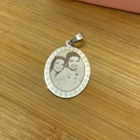 Pingente de Prata Personalizado - Fotogravação - PIG190 - Foto 2
