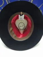 Ref: 16516 - Chapéu Social Pralana 100% Pêlo de Lebre Original - Aba 6cm - Cor Preto - Foto 3