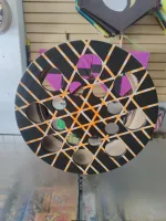 Carretilha de Madeira Para Pipa16 Polegadas  Grafitada 