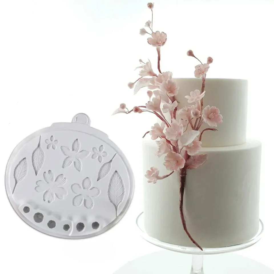 Molde de Silicone Flores Cerejeira Imagem