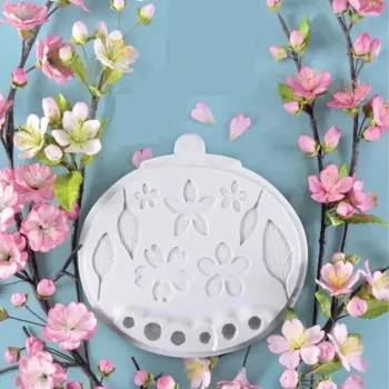 Molde de Silicone Flores Cerejeira - Foto 2