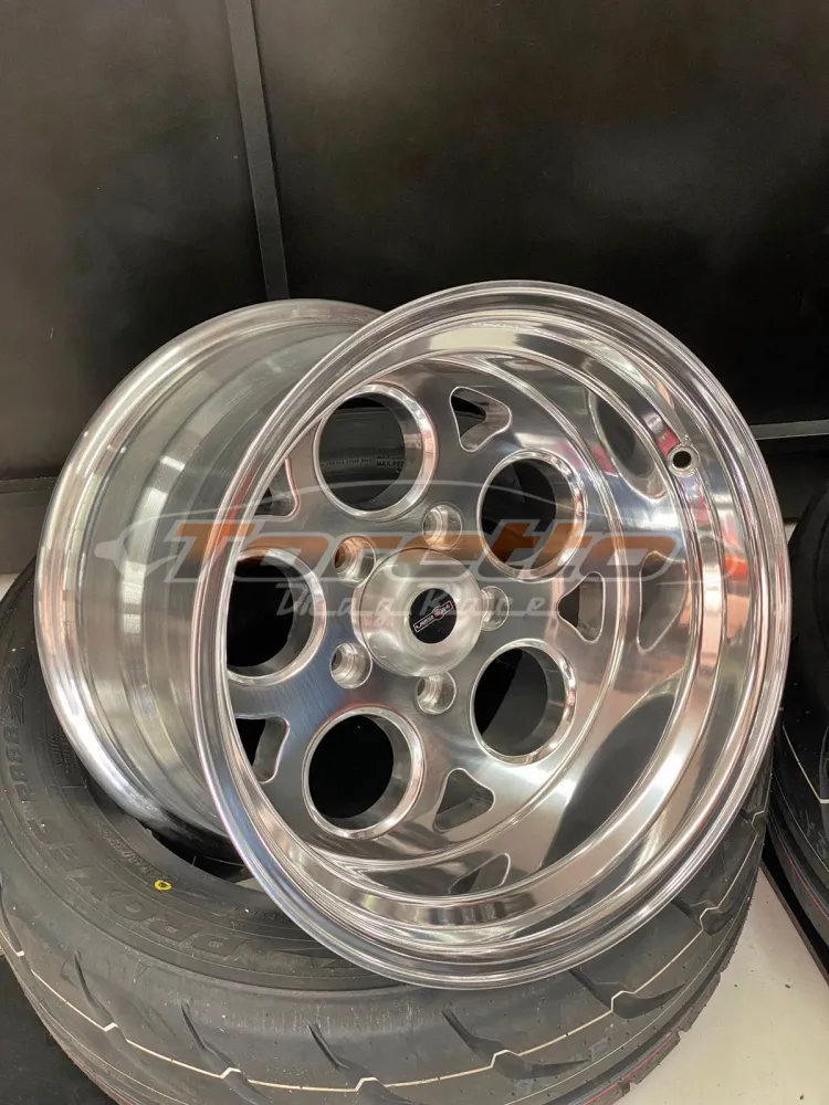 Rodas SPORT MAG POLIDA Aro 15 Tala 10 5X114  - VISION WHEEL(PAR) (FRETE A COBRAR NO DESTINO)