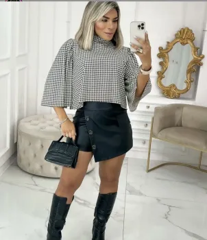 Blusa Alane  Pied Poule  - Foto 2