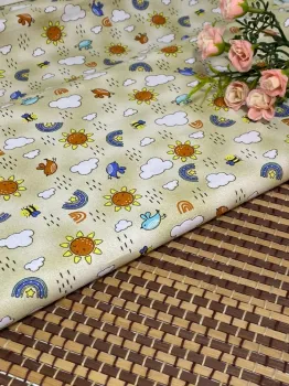 Tecido caldeira chuvisco