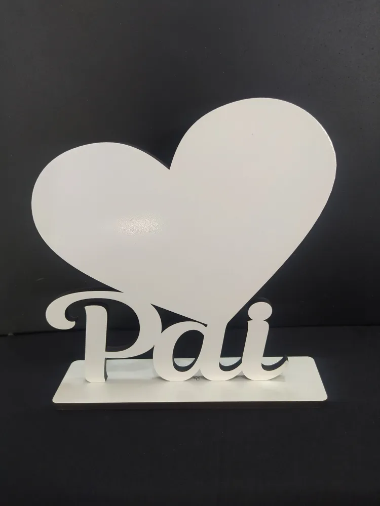 ATACADO PORTA RETRATO PAI CORAÇÃO  Imagem